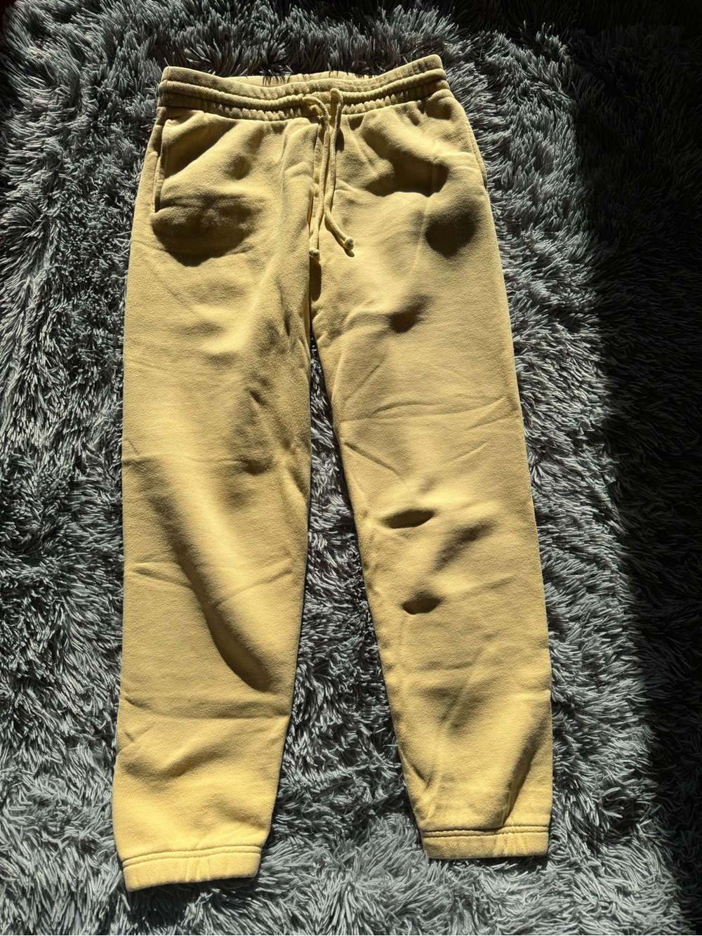 TNA Yellow Fleece Sweat Pants